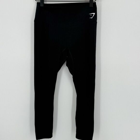 Gymshark Women’s High Waisted Leggings Seamless  Black Size X-Small - Picture 1 of 4